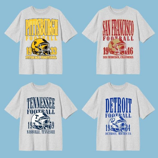 Vintage All Teams Football Unisex T-shirt, Sport All Team T-Shirt, Vintage Football Shirts Original Retro, Classic Football Shirts, Classic T-Shirt All Teams Football