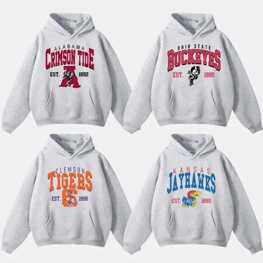 Vintage All Teams NCAA Collection Unisex Sweatshirt Crewneck Sport Grey Hoodie, Graphic College Team Collection Hoodie, Gift For NCAA Fans For Men For Women Shirt