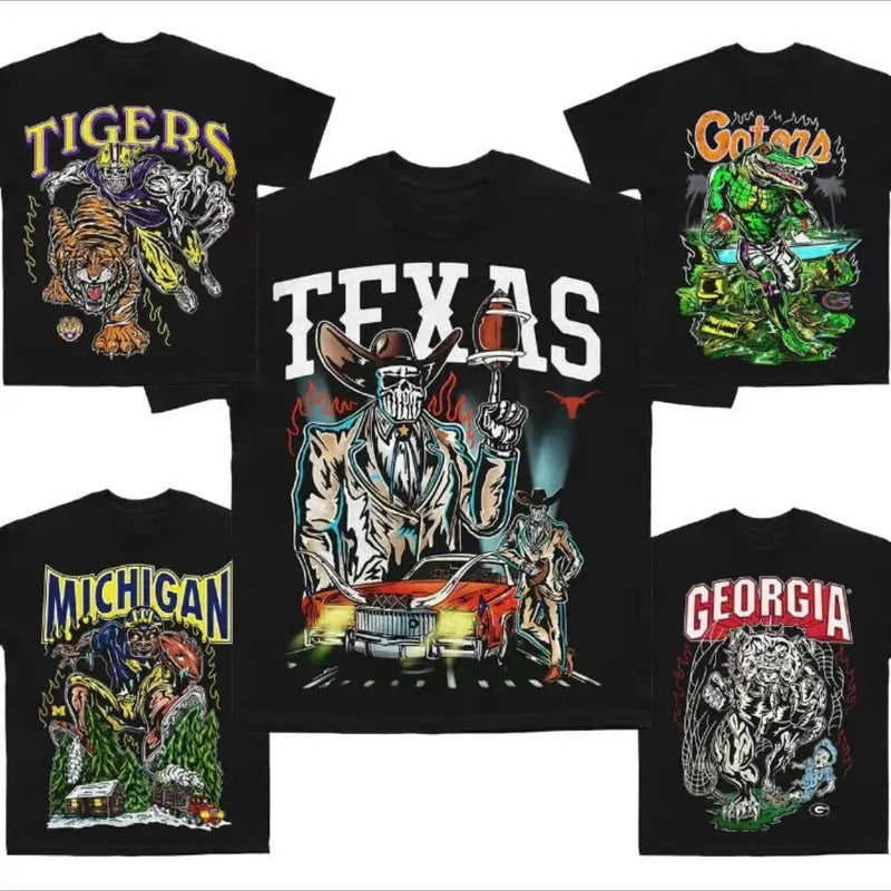 Vintage All Teams Skeleton Football T-shirt Sweatshirt Hoodie, Dead Man's Football Crewneck, All Team Football Unisex Tee Shirt Cotton Menswear