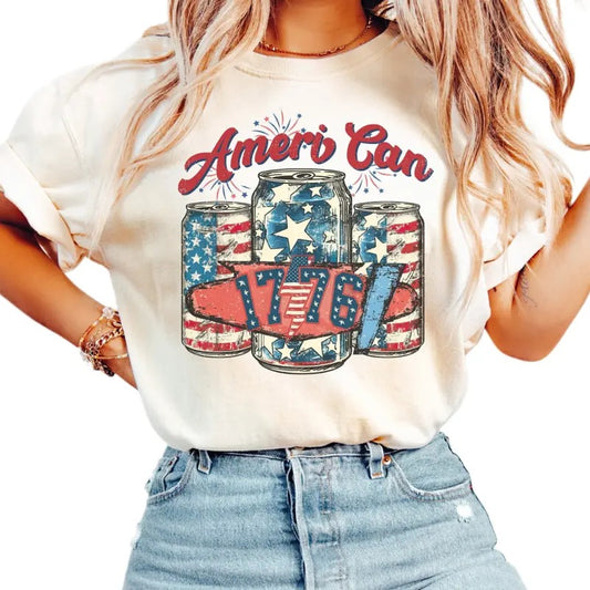 Vintage Ameri Can Shirt, 4th Of July Shirt, America Shirt, Patriotic Shirt, Usa Shirt, Independence Day Gift, Republican Shirt, Unisex T-Shirt, Gifts For Women Her, Short Sleeve Tee Shirt