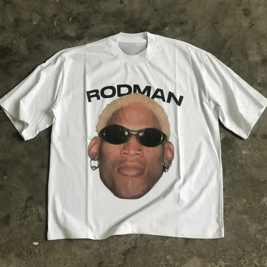 Vintage Basketball Rodman Graphic Tee, Dennis Rodman Shirt, Dennis Rodman Graphic Tee, Basketball Shirt, Vintage Graphic Tee, Hiphop Shirt, Rap Tee, Dennis Rodman Merch Menswear Top