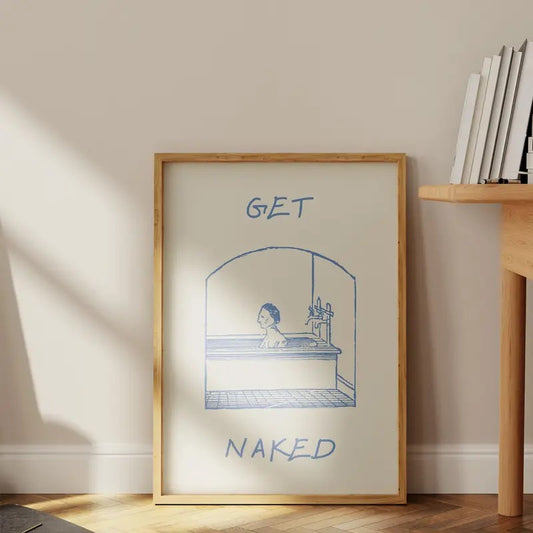 Vintage Bath Funny Bathroom Print, Man In Bath Art Print, Minimalist Bathtub Poster, Indie Room Decor, Gifts For Girls Teens Wall Decor, Poster Prints No Frame, Home Decoration, Poster For Room, Gifts For Birthday
