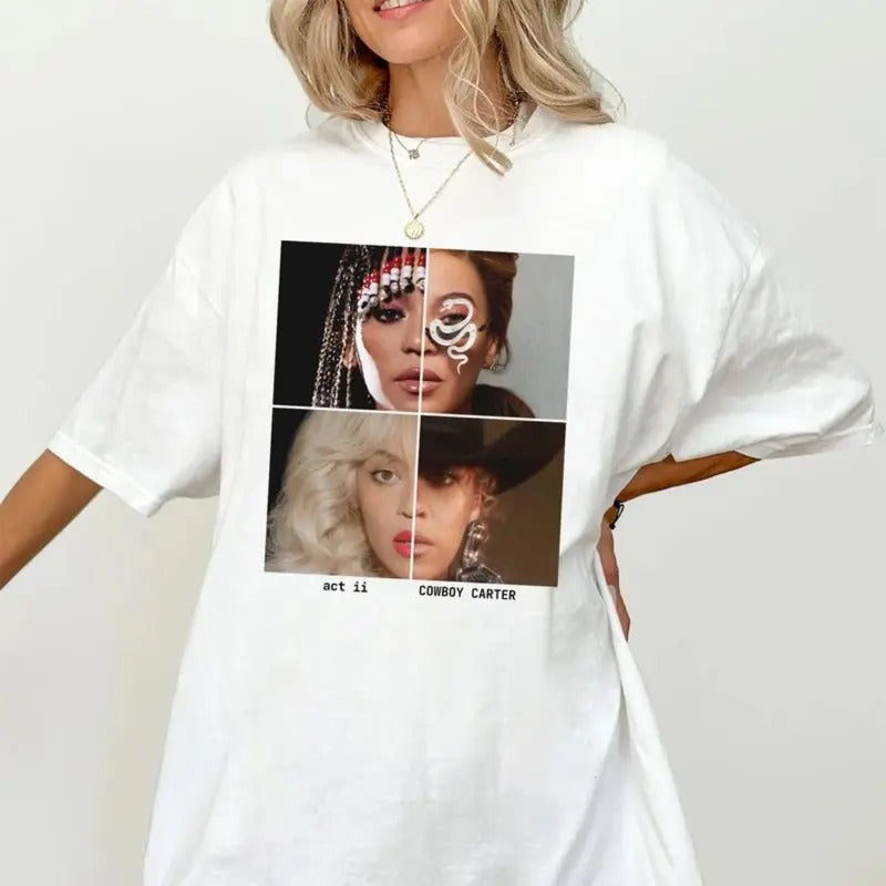 Vintage Beyonce Cowboy Carter Shirt, Beyoncé ACT 2 Cowboy Carter Cover 2024 shirt, Album Name Song Beyonce shirt, Beyonce Cowboy Carter Shirt, Bey hive Exclusive Merch