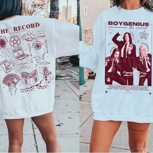 Vintage Boygenius Sweatshirt, Boygenius Band 2024 Tour Shirt, Indie Rock Music Tour 2024 Shirt, Indie Music Shirt