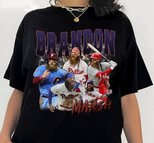Vintage Brandon Marsh Shirt, Phillies Daycare Shirt, Philadelphia Baseball Shirt, Baseball Jersey Fan Gift, Vintage Sport Tee, Unisex T-Shirt, Gifts For Him Her, Short Sleeve Tee Shirt, Gifts For Birthday Mothers Day