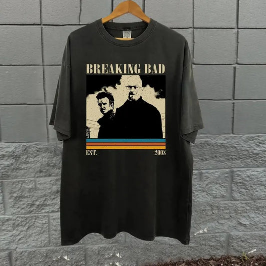 Vintage Breaking Bad Movie Graphic Tee - Walter White, Jeese Pinkman, Saul Goodman - Funny T-Shirt for Men - Menswear, Top