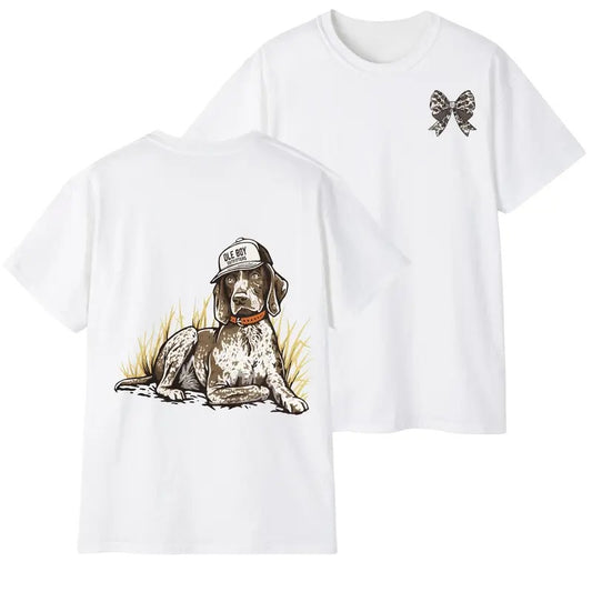 Vintage Camo Bow T-Shirt, Old School Outdoor T-Shirt, Hunting Season Sweatshirt, Camo Shirt New Hot 2025, All Sizes Colors for Men and Women, Gift for Women Womenswear