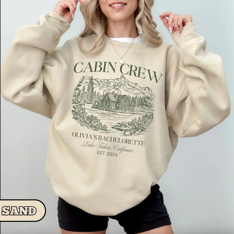 Vintage Camp Bachelorette Party Sweatshirt, Mountain Bride Camp, Hiking Bridal Party gifts, Lake Themed bach party Crewneck