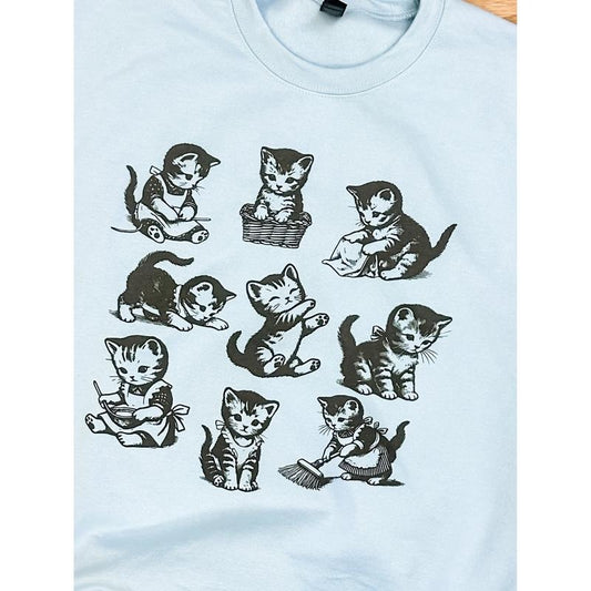 Vintage Cats Graphic Tee