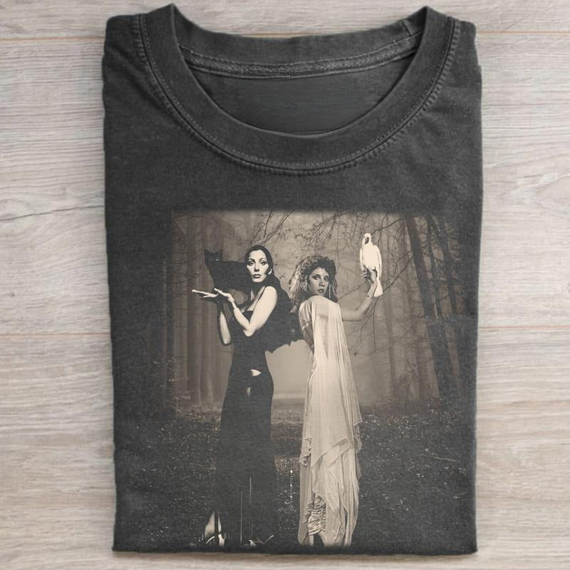 Vintage Cher and Stevie Nicks Graphic Tee - Goddess of Pop Shirt - Bella Donna and Dark Lady Shirt - Queen of Rock & Roll Shirt - Stevie Nicks Concert Merch Casual