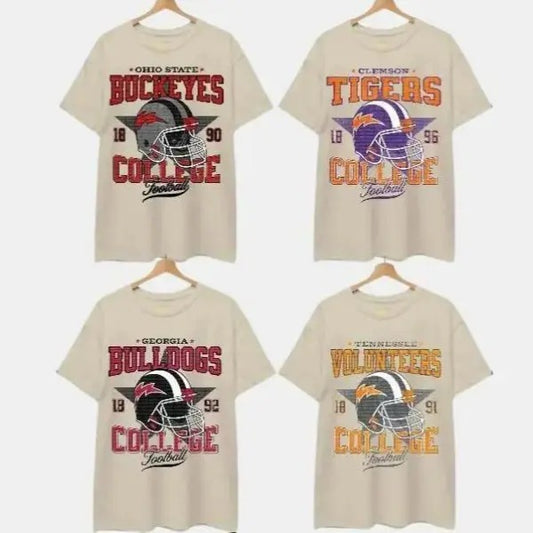 Vintage College All Teams NCAA T-shirt, Unisex Classic