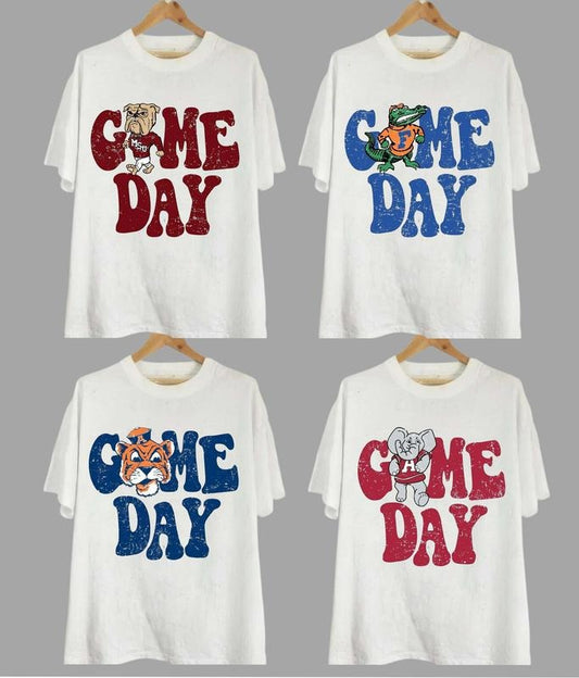Vintage College Game Day All Teams NCAA Unisex T-shirt, Vintage T-shirt All Teams NCAA, Gifts For Sport. Classic Cotton