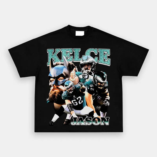 Vintage College Graphic Tee, JASON KELCE TEE - Graphic Bootleg Tee Gift Fan