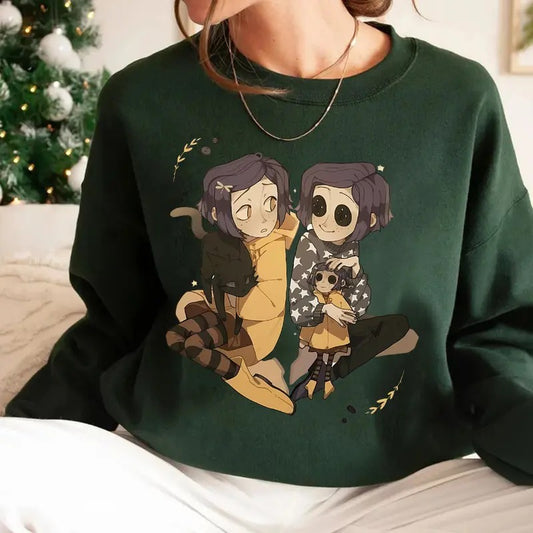 Vintage Coraline Art Shirt, Halloween Coraline Shirt, Spooky movie Tee, Coraline Best For Coraline Movie, Retro Horror Movie