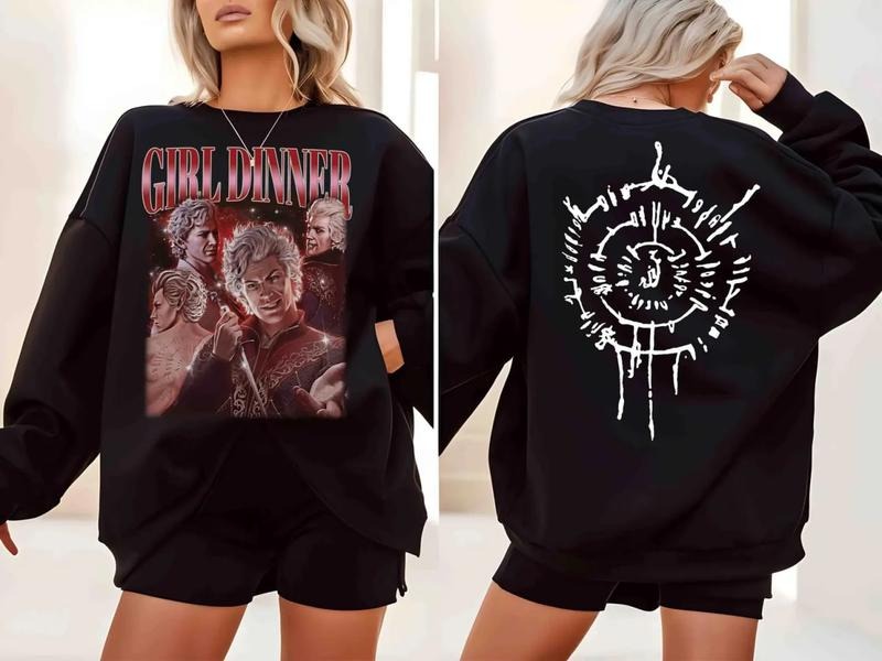 Vintage Dinner Girl Sweatshirt, Baldur's Gate 3 Adventure Sweatshirt, Astarion High Elf T-Shirt, I Can Fix It, Gamer Gift