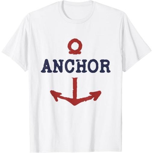 Vintage Distressed Anchor T-Shirt Made in USA