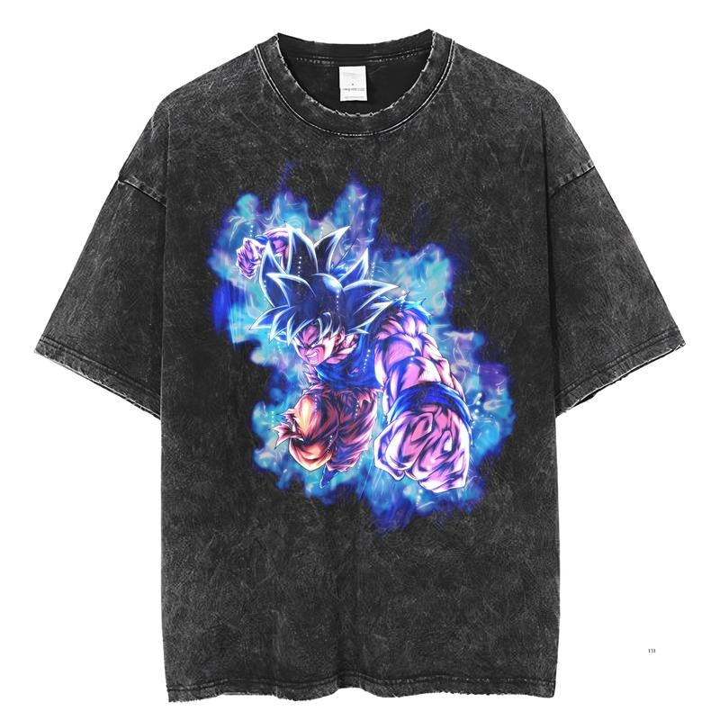 Vintage Dragon Ball Goku Tee, Goku Ultra Instinct T-Shirt, Anime Shirt, Unisex T-Shirt, Gift Anime Fans Cotton Menswear Top Cotton Menswear