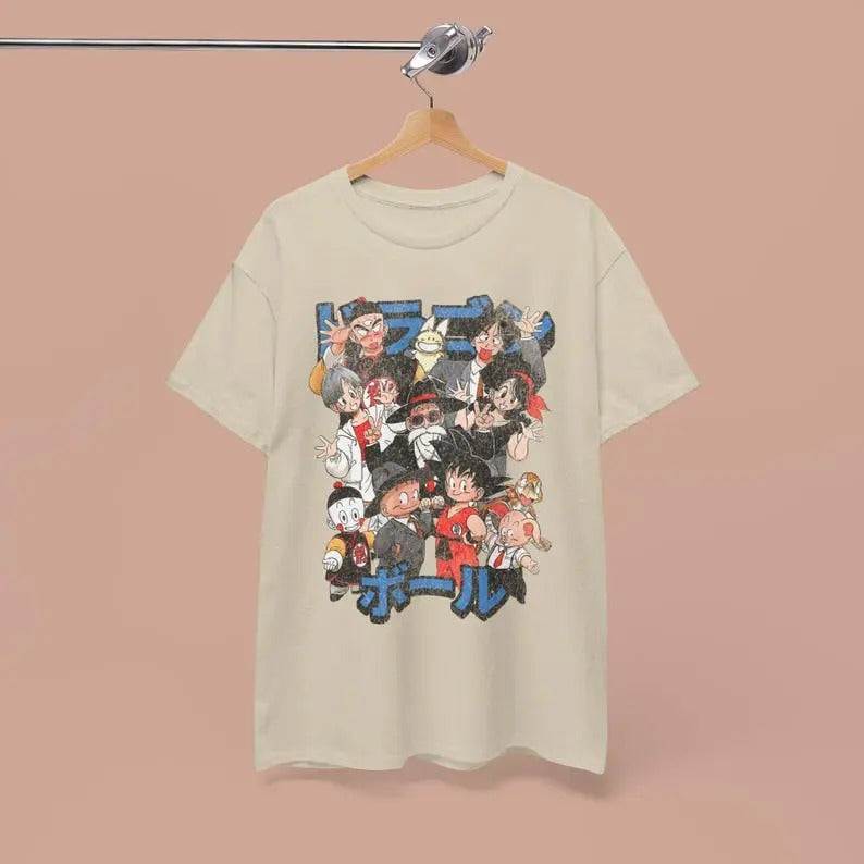 Vintage Dragon Ball Unisex Graphic T-shirt Retro Anime T-shirt Gift For Anime Lovers