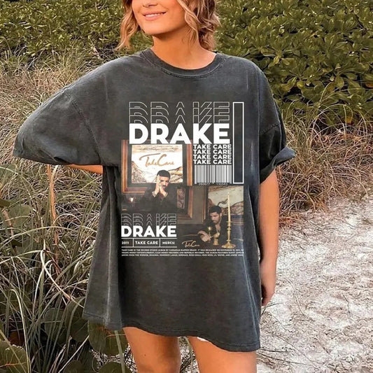 Vintage Drake T-Shirt, Drake Take Care Shirt, Drake Tour 2023 Shirt, Drake Merch, Drake Concert Shirt, Vintage 90s Bootleg Shirt