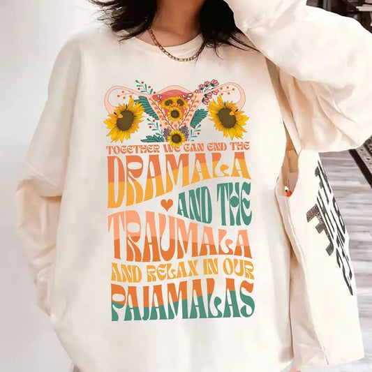 Vintage Dramala Shirt, Kamala Harris Shirt Sweatshirt Hoodie, We Can End The Dramala, Vote For Harris, Feminist Shirt, Election Tee