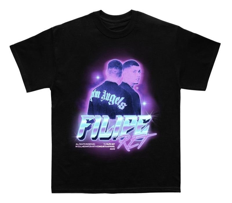 Vintage Filipe Ret Wave Graphic Bootleg T-Shirt