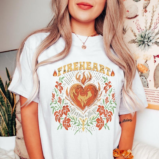 Vintage Fire-heart Shirt, Throne of Glass t-shirt, To Whatever End Shirt, SJM Quotes Tee, Comfort Colors SJM Tee, You do not yield t-shirt