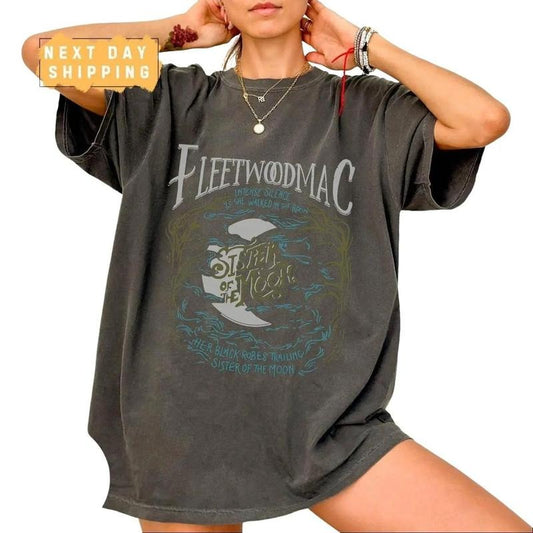 Vintage Fleetwood Mac Shirt, Sisters Of The Moon Tee, Fleetwood Mac Shirt, Music Rock Band Tee, Valentine's Day Gift 222