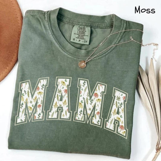 Vintage Floral Mama Shirt, Mama T-Shirt, Strong Woman Shirt, Gift For Mother's Day, Mama tee, Graphic Tee, New Mama Shirt
