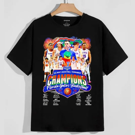 Vintage Florida Gators Men's Basketball 2025 Final Four Winner Signatures T-shirt, Sweatshirt, Hoodie - 100% Cotton, Classic Fit