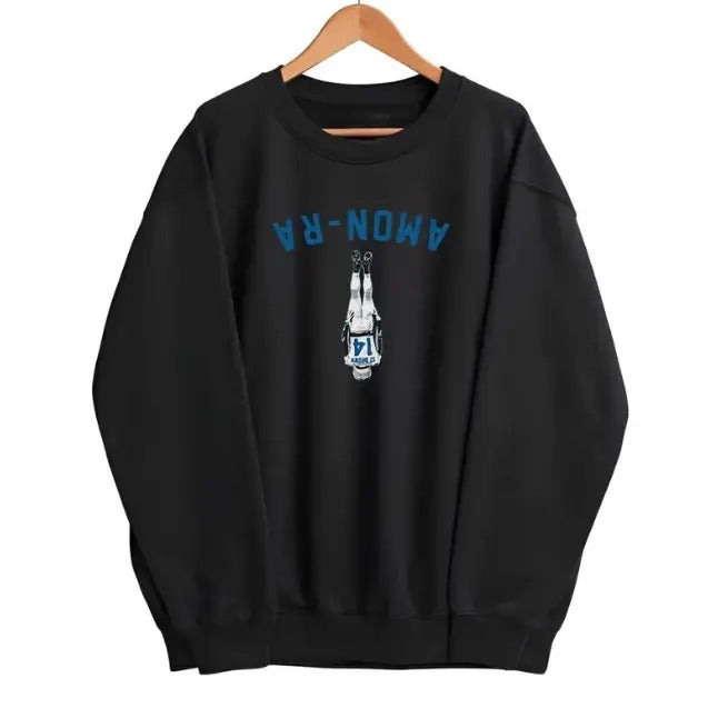 Vintage Football Amon-Ra St. Brown Touchdown Graphic Shirt, Sweatshirt | Detroit Football Hoodie Crew Neck, Menswear Top, Top Underwear Streetwear