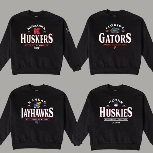 Vintage Football NCAA BLACK LABEL PREMIUM CREWNECK Sweatshirt, Vintage Sweatshirt All Teams NCAA, Classic Sport Sweatshirt, Gifts For Football Fan Sport. Crewneck Menswear