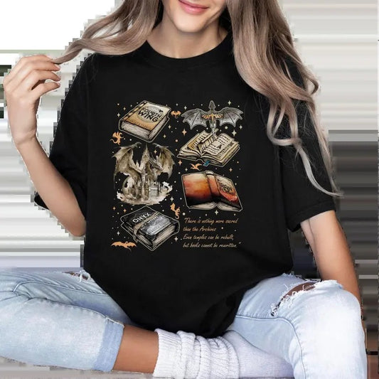 Vintage Fourth Wing Series Shirt, War College T-Shirt, Dragon Rider Tee, throne of glass book merch
