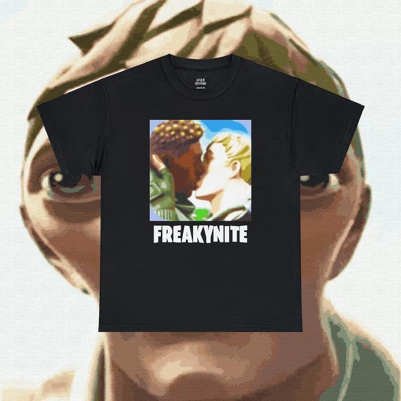 Vintage Freakynite - Goofy Parody Meme Tee Classic Fit Shirt - UNISEX Funny Video Game Related Design, Graphic tee, Fashion Cotton, Streetwear