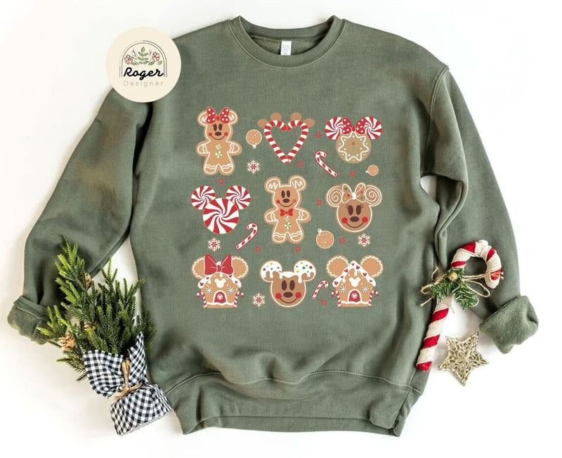 Vintage Gingerbread Christmas Sweatshirt, Christmas Shirts, Very Merry Christmas Shirt, Christmas Party shirt