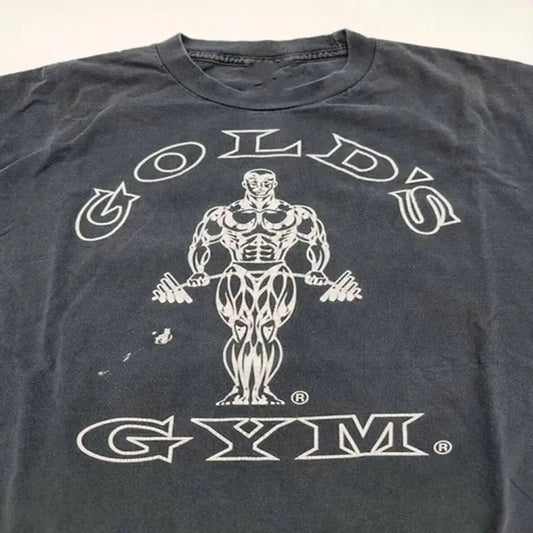 Vintage Golds Gym 1990s Retro Shirt, Top Menswear Tshirt Streetwear