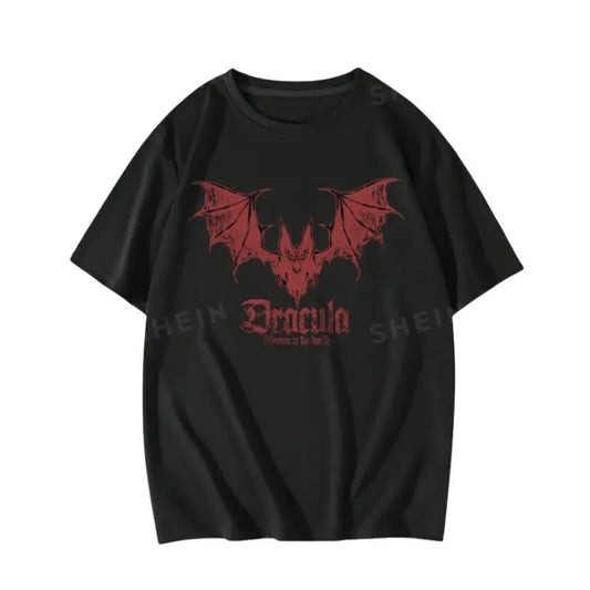 Vintage Goth Men Bat Print Graphic Tee, Sweatshirt, Hoodie Gift For Women Top Womenswear Underwear Cotton Polyester T-Shirt