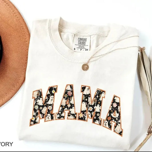 Vintage Halloween Mama t-shirt, retro spooky mama T-shirt, Spooky Mom Tee, iprintasty halloween, Spooky Shirt for Mama