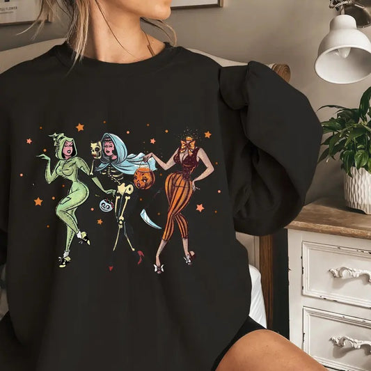 Vintage Halloween Sweatshirt, Halloween Sweatshirts, Retro Halloween Cowgirl Shirt, Western Halloween Shirt, Halloween Ghost T-Shirt