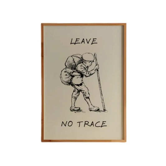 Vintage Hiking Art Print, Retro Hiker Poster, Minimalist Adventure Wall Art Print, Gifts For Sister Family Wall Art, Poster Prints No Frame, Wall Art Room Decor, Modern Wall Art, Gifts For Birthday