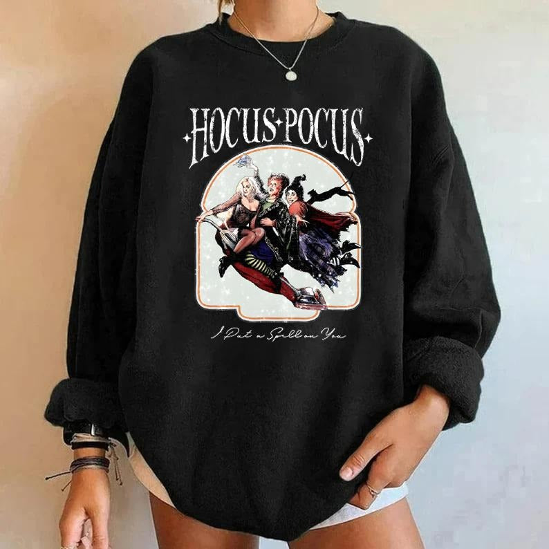 Vintage Hocus Pocus Sweatshirt, Hocus Pocus Shirt, Sanderson Sisters Sweatshirt, Halloween Party Shirt, Cute Halloween Outfit, Witch Sweatshirt, Halloween Sweatshirt, Fall Sweatshirt, Witch Sisters Sweatshirt