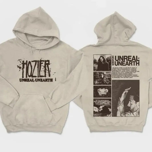 Vintage Hozier Unreal Unearth Tour Shirt, Hozier Fan Gift Hoodie 2024 Hozier Rock Concert 2024, Rock Music Merch, Gift For Fan