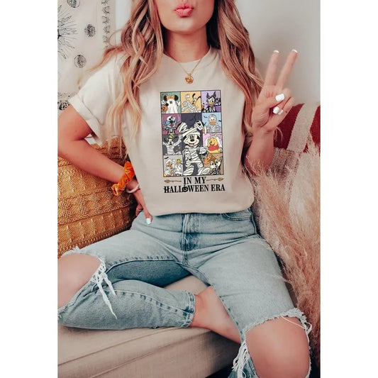 Vintage In my Halloween Era Shirt, Halloween Skeleton T-Shirt, Not So Scary Party Gift