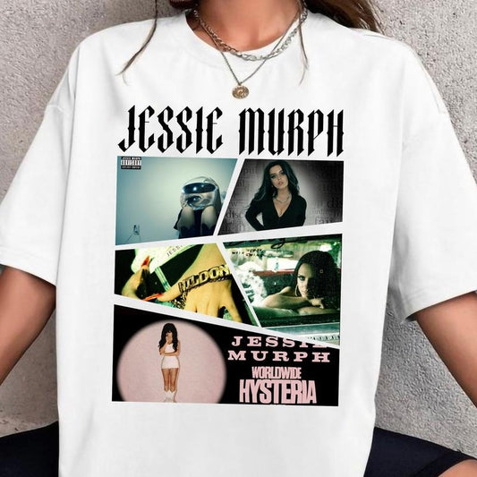 Vintage Jessie Murph Worldwide Hysteria tour T-shirt, Jessie Murph In The Sticks Sweatshirt Jessie Murph Merch Jessie Murph Graphic Bootleg Tee Gift For Fans Men Women D  R
