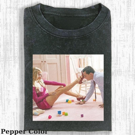 Vintage Jordan Belfort And Girl Friend T-shirt,The Wolf of Wall Street Unisex Tee Graphic, Funny The Wolf of Wall Street Shirt, The The Wolf of Wall Street Movie Tshirt, Top Menswear Womenswear Streetwear