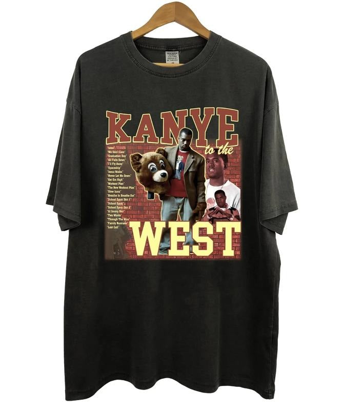 Vintage Kan-ye Westt College Dropout Tee, Reaper Kan-ye Tour Shirt