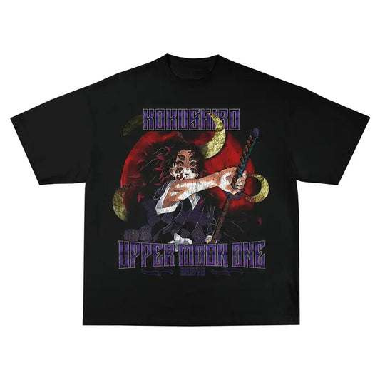 Vintage Kokushibo Graphic Tee, Demon Slayer Anime Crewneck, Kimetsu no Yaiba Anime Tees, Anime Shirt, Gift For Fans, Gift For Him, Gift For Her