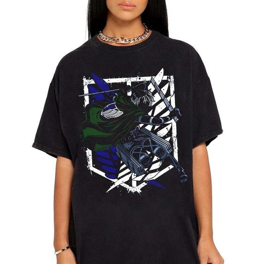 Vintage Levi Ackerman Art Shirt, Captain Levi Anime Shirt, Levi Ackerman T-Shirt, Levi Ackerman Fan Shirt, Anime Lover Gift