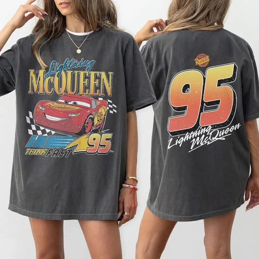 Vintage Lightning Mcqueen Shirt, 95 Lightning Mcqueen Shirt, Radiator Springs Tee, Rusteze Cars Shirt, WDW Family Vacation Shirts, Unisex