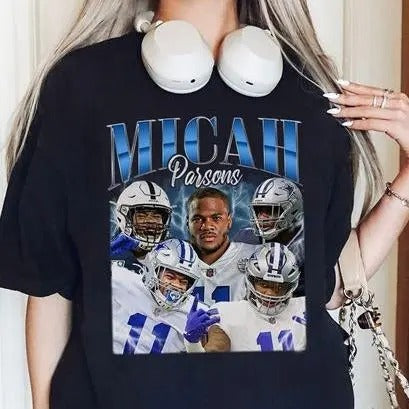 Vintage Micah Parsons Shirt | Micah Parsons Homage Shirt | American Football Team Shirt | Game Day Shirt | Sport Lover Gift - Unisex And Inclusive - Multiple Colorways - Full Size Range
