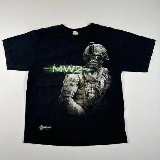 Vintage Modern Warfare 2 T-Shirt Cotton Menswear Cotton Menswear Top Decoration